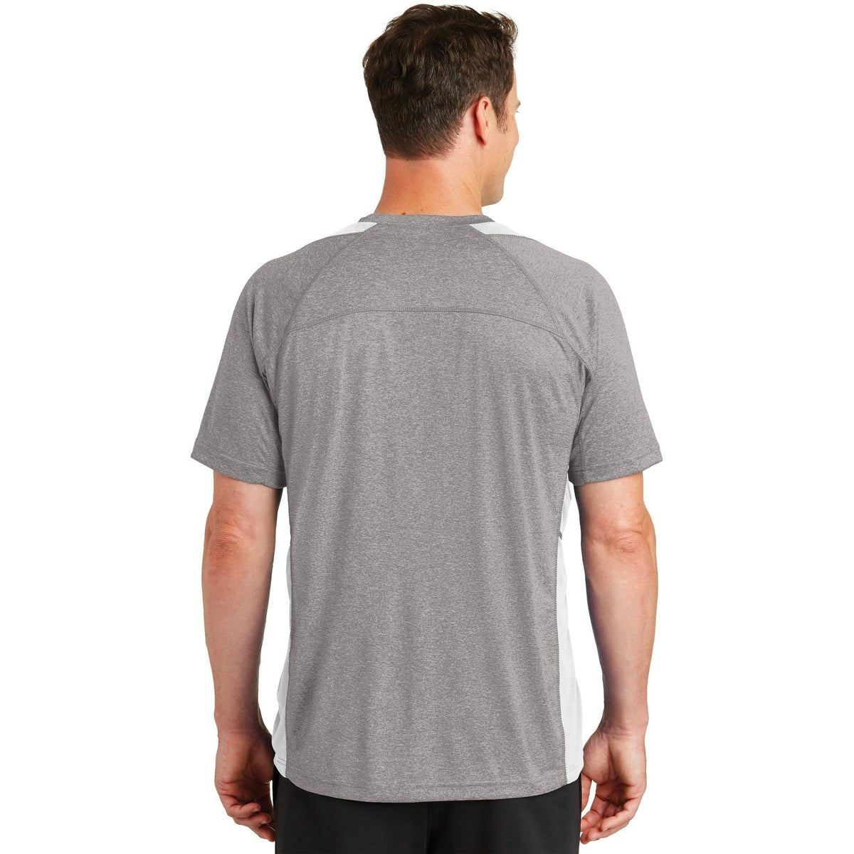 no-logo Sport-Tek Heather Colorblock Contender Tee-Regular-Sport-Tek-Thread Logic