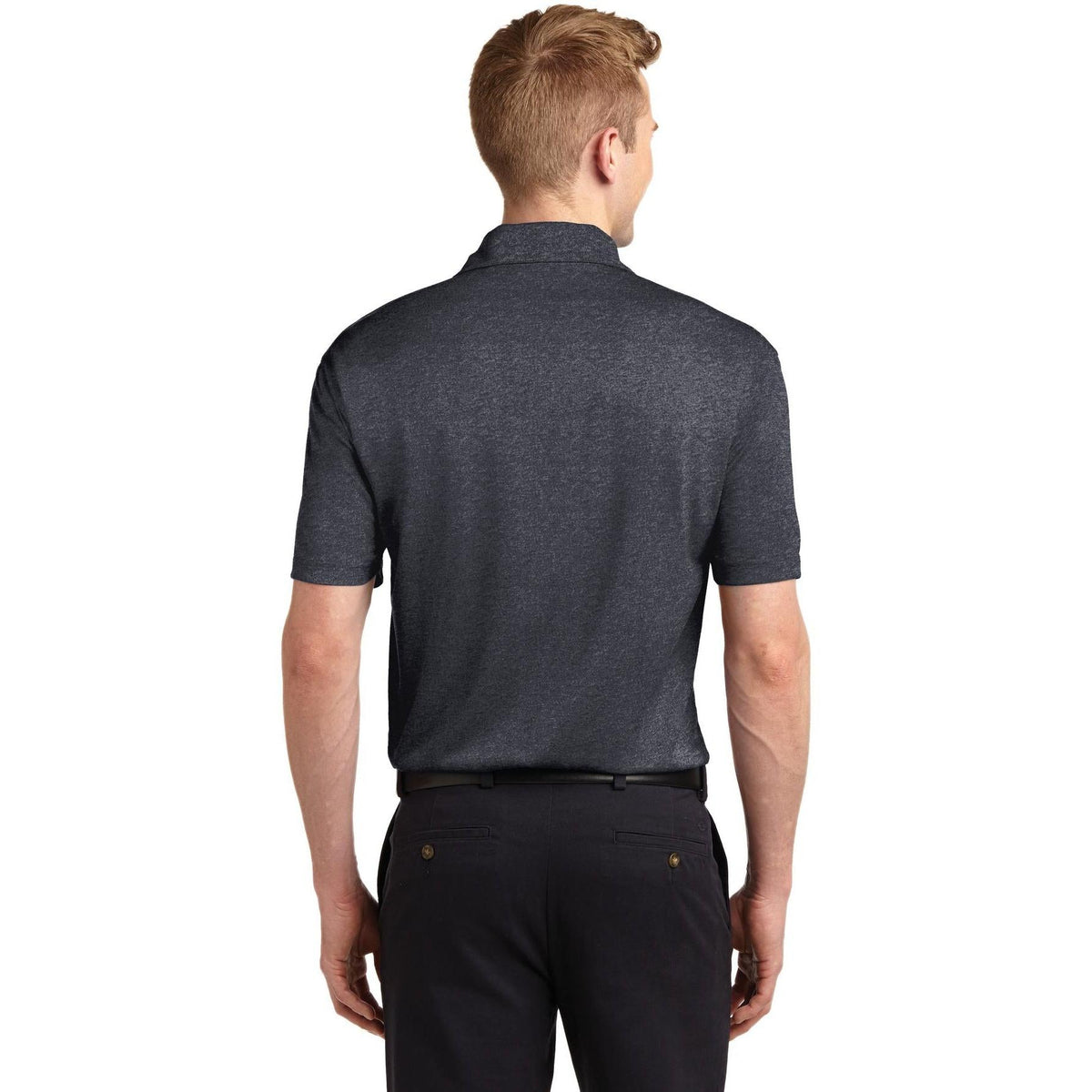 no-logo Sport-Tek Heather Contender Polo-Regular-Sport-Tek-Thread Logic