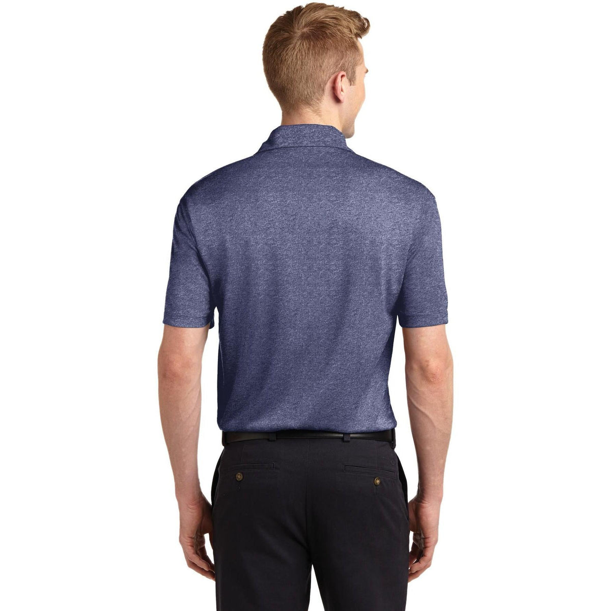 no-logo Sport-Tek Heather Contender Polo-Regular-Sport-Tek-Thread Logic
