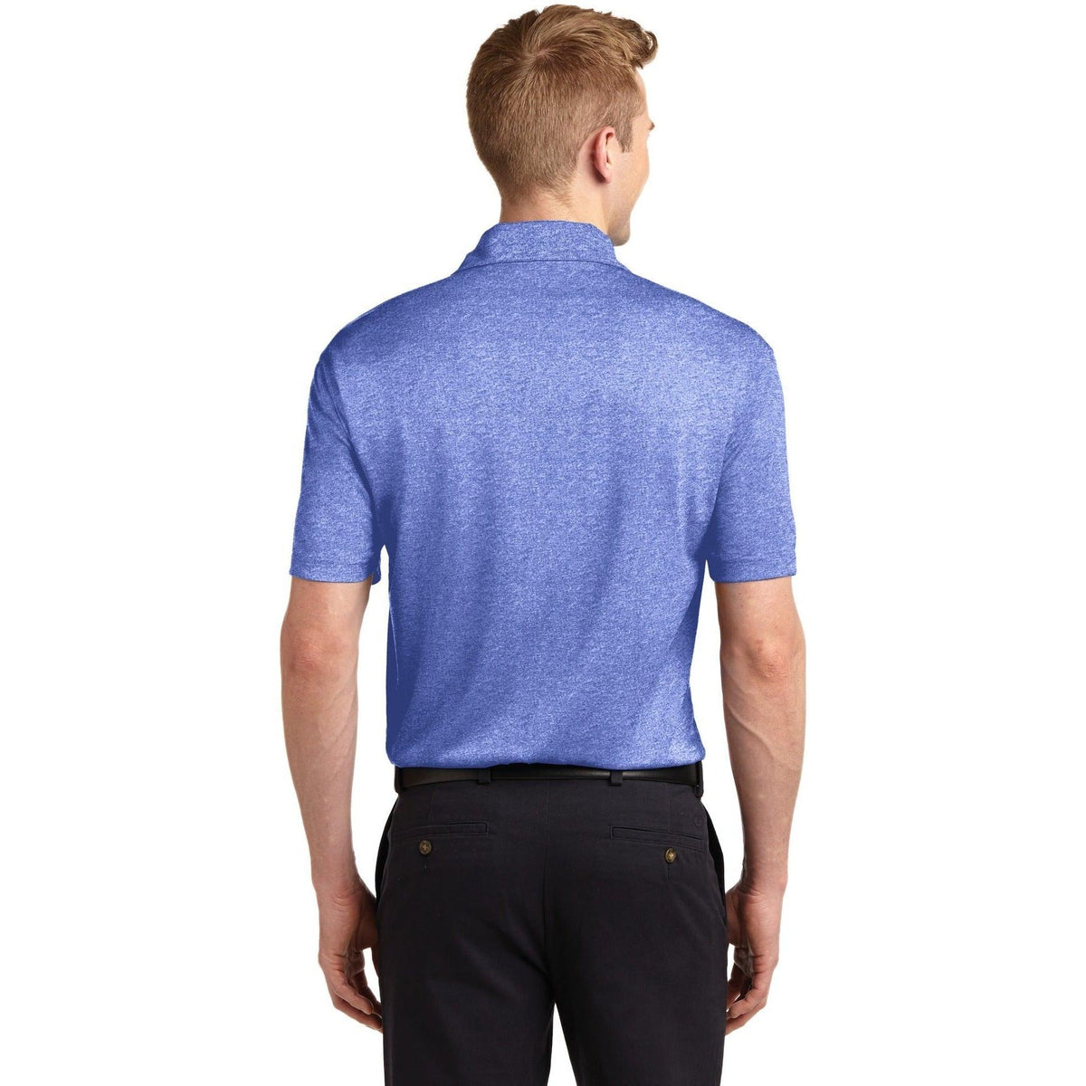 no-logo Sport-Tek Heather Contender Polo-Regular-Sport-Tek-Thread Logic