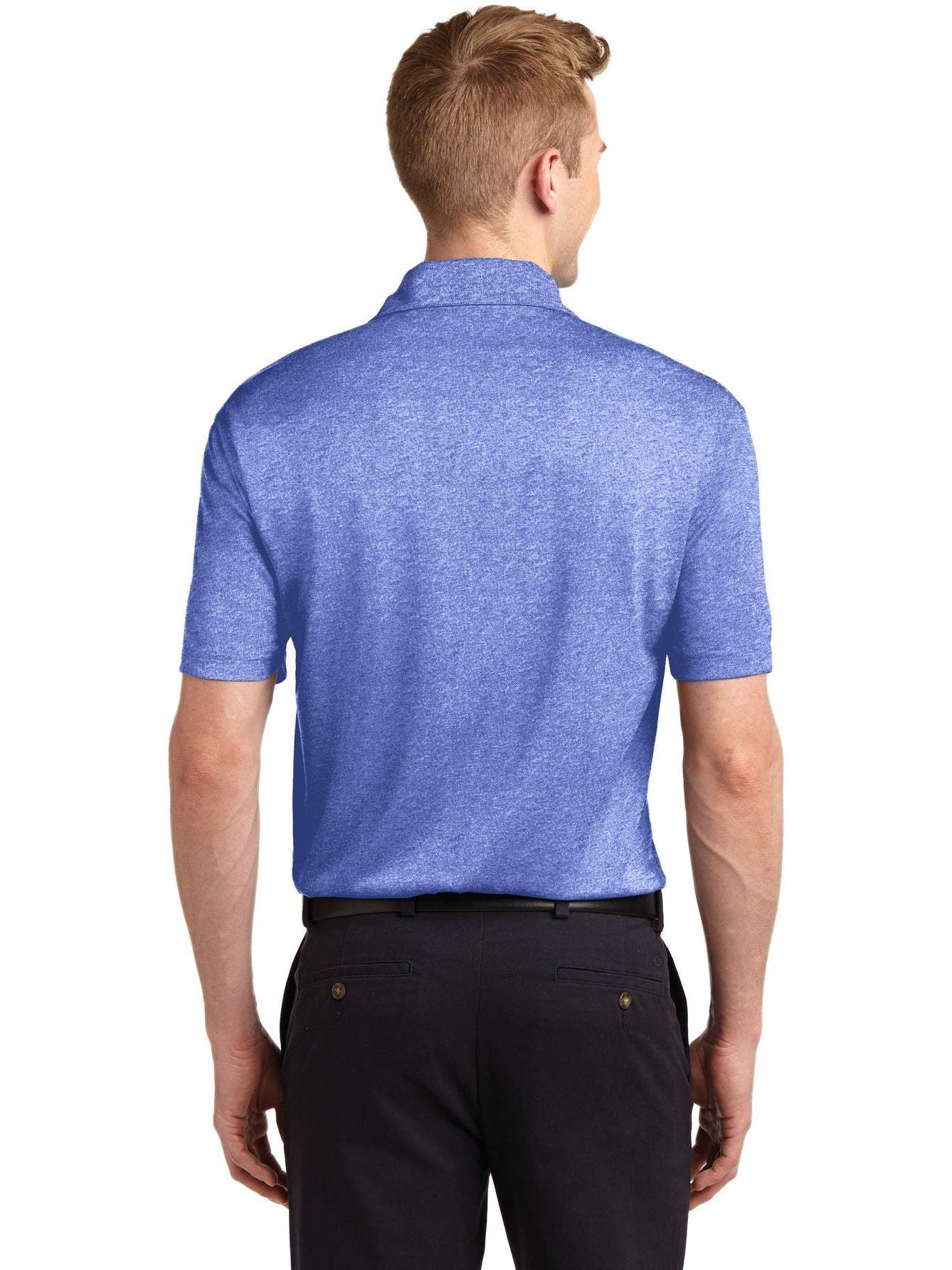 no-logo Sport-Tek Heather Contender Polo-Regular-Sport-Tek-Thread Logic