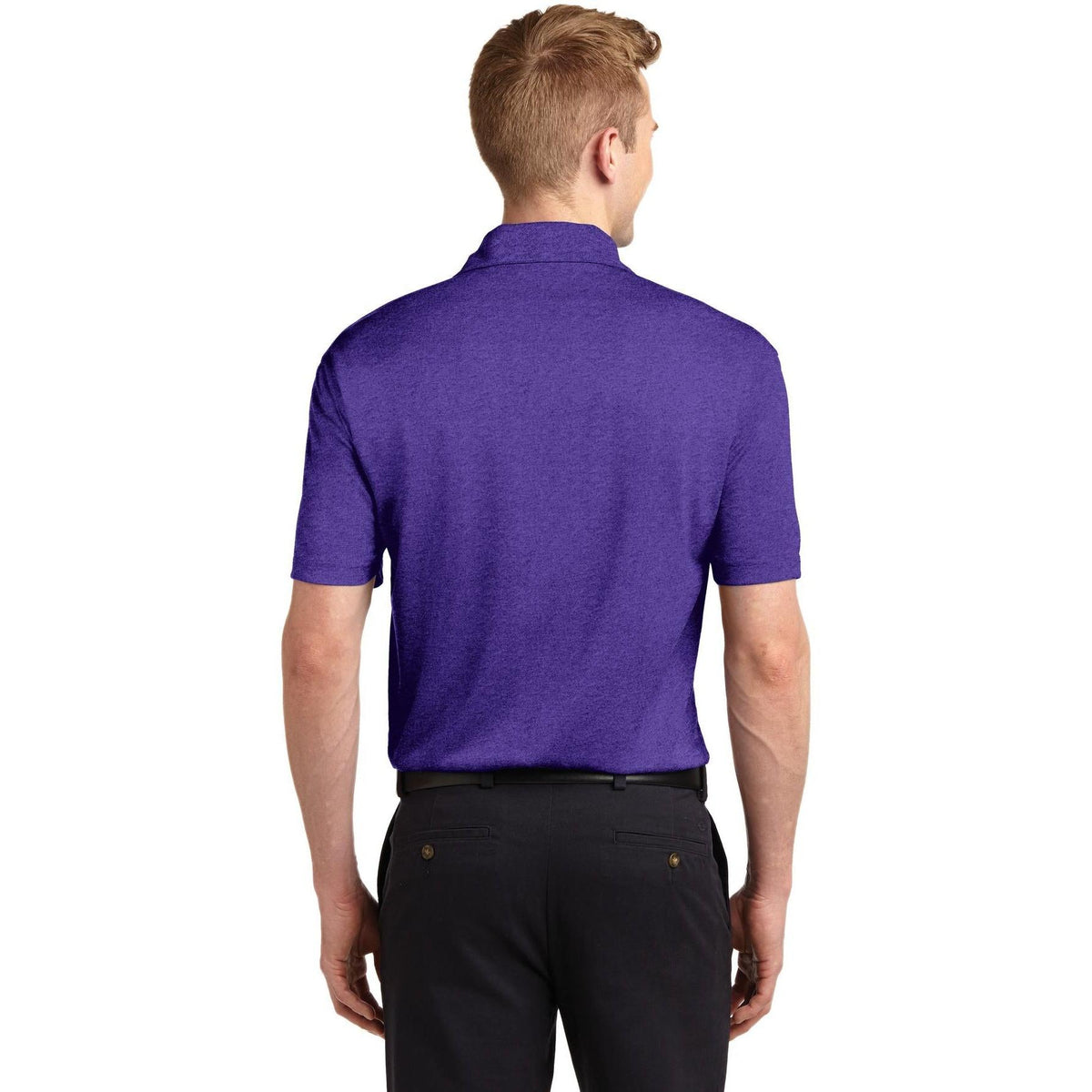 no-logo Sport-Tek Heather Contender Polo-Regular-Sport-Tek-Thread Logic