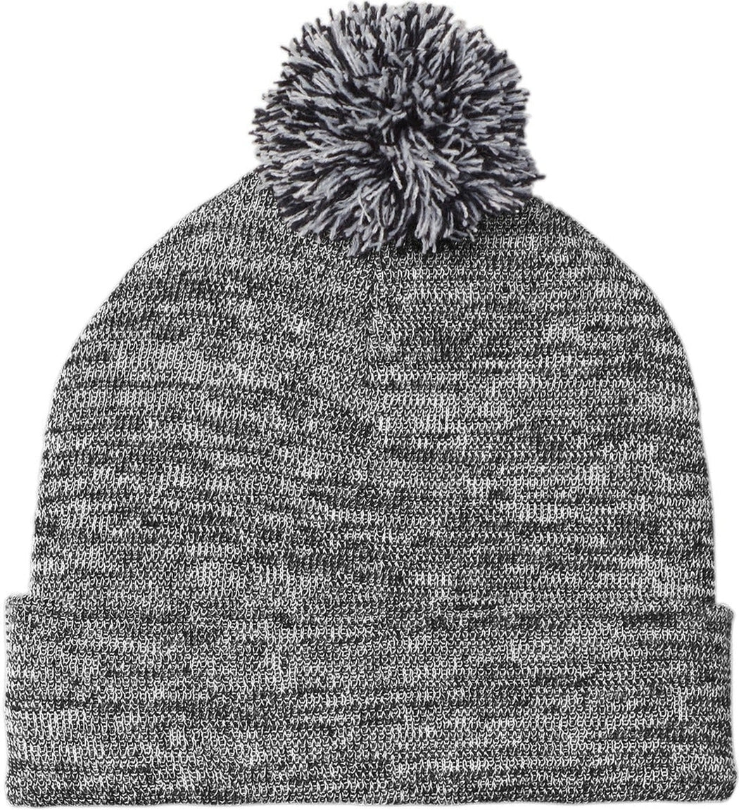Sport-Tek Heather Pom Pom Beanie 