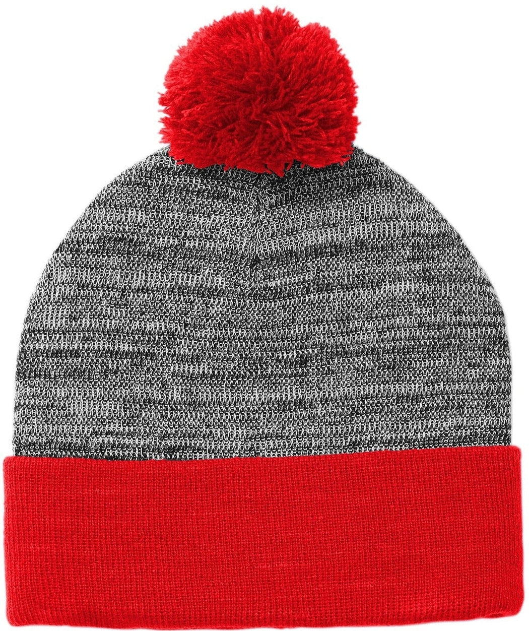 Sport-Tek Heather Pom Pom Beanie 