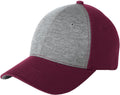  Sport-Tek Jersey Front Cap-Regular-Sport-Tek-Vintage Heather/Maroon-OSFA-Thread Logic no-logo