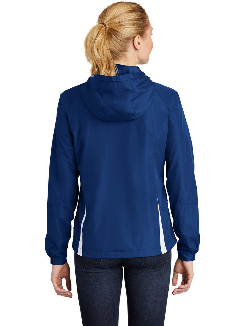 no-logo Sport-Tek Ladies Colorblock Hooded Raglan Jacket-Regular-Sport-Tek-Thread Logic