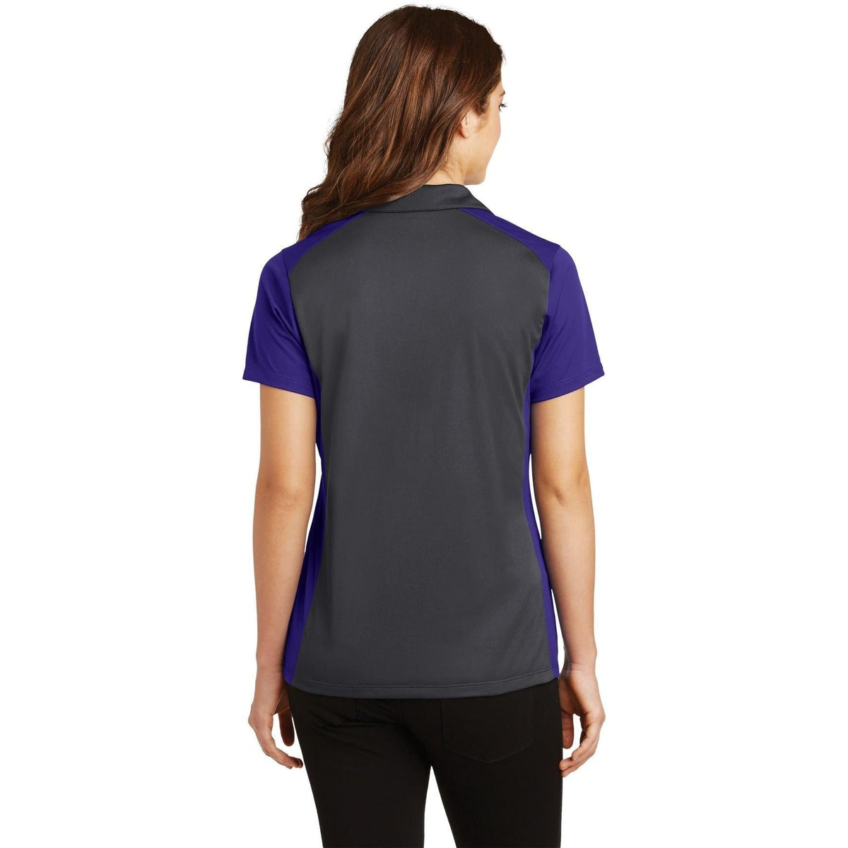 no-logo Sport-Tek Women's Colorblock Micropique Sport-Wick Polo-Regular-Sport-Tek-Thread Logic