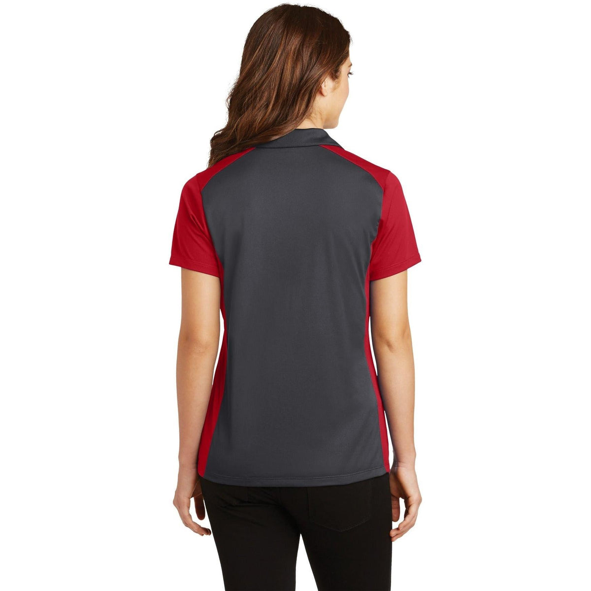 no-logo Sport-Tek Women's Colorblock Micropique Sport-Wick Polo-Regular-Sport-Tek-Thread Logic