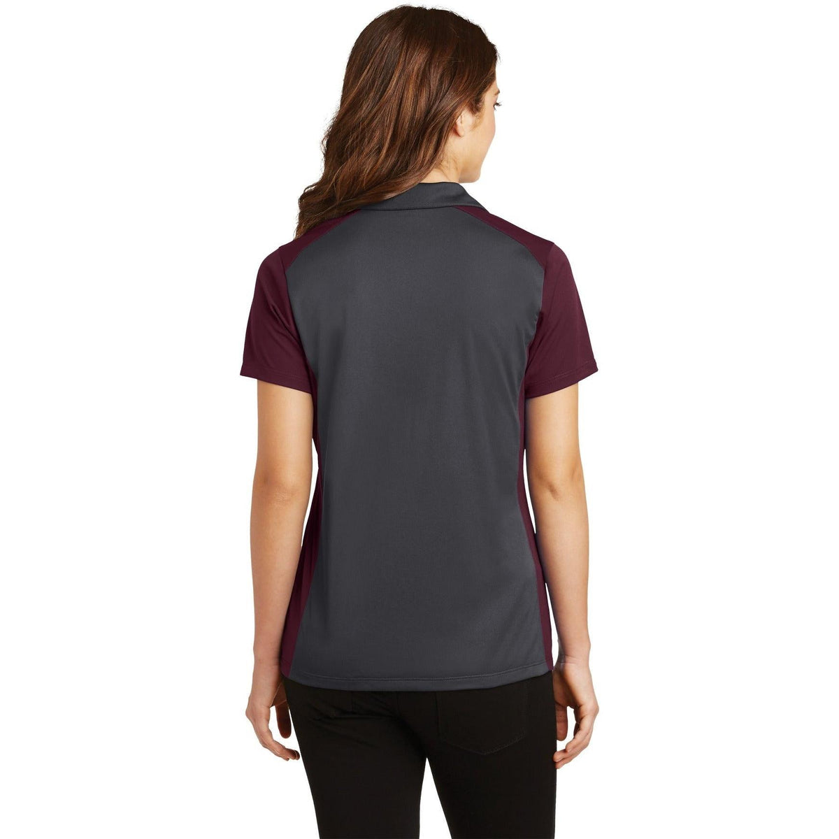 no-logo Sport-Tek Women's Colorblock Micropique Sport-Wick Polo-Regular-Sport-Tek-Thread Logic