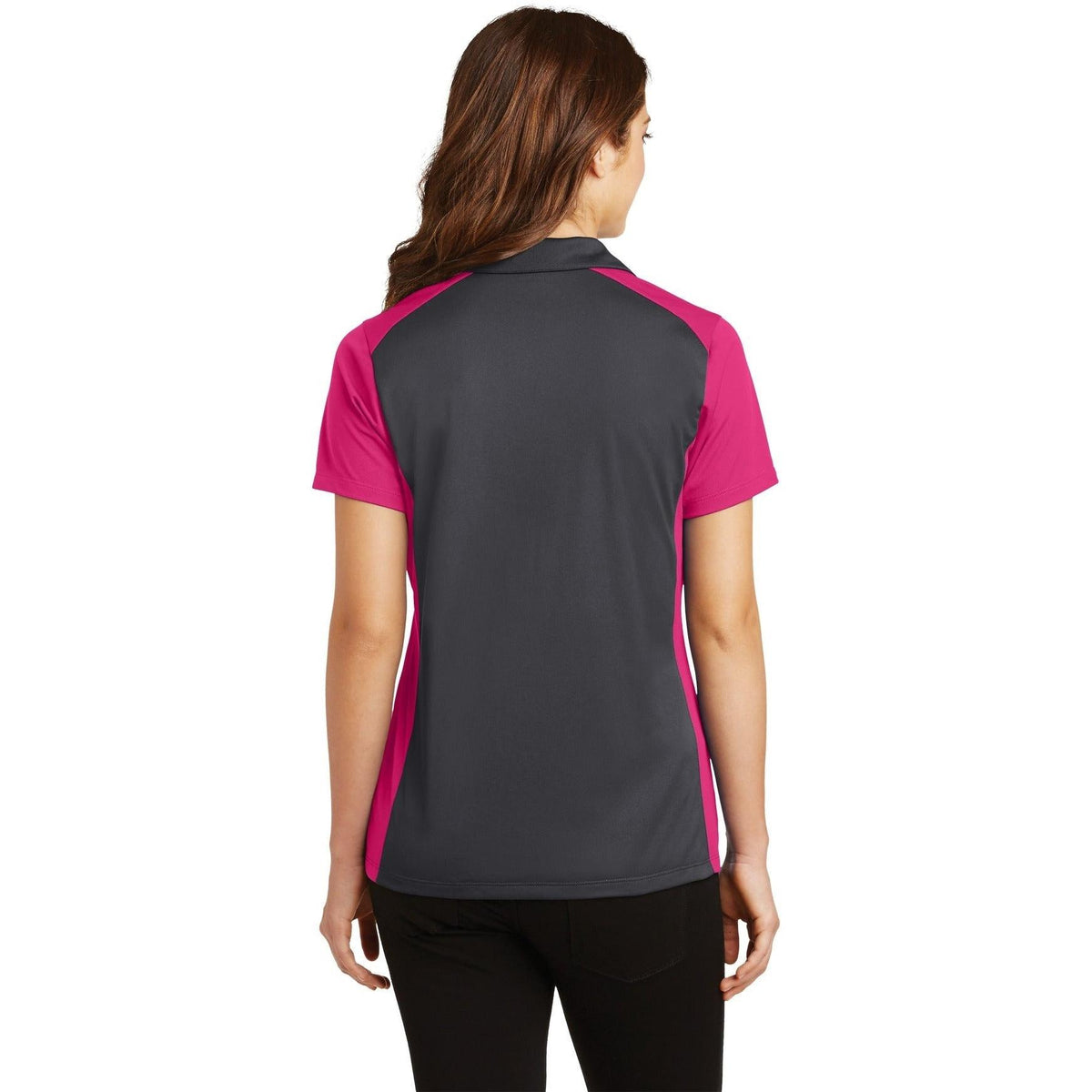no-logo Sport-Tek Women's Colorblock Micropique Sport-Wick Polo-Regular-Sport-Tek-Thread Logic