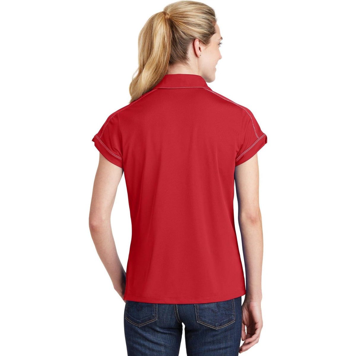no-logo Sport-Tek Women's Contrast Stitch Polo-Active-Sport-Tek-Thread Logic