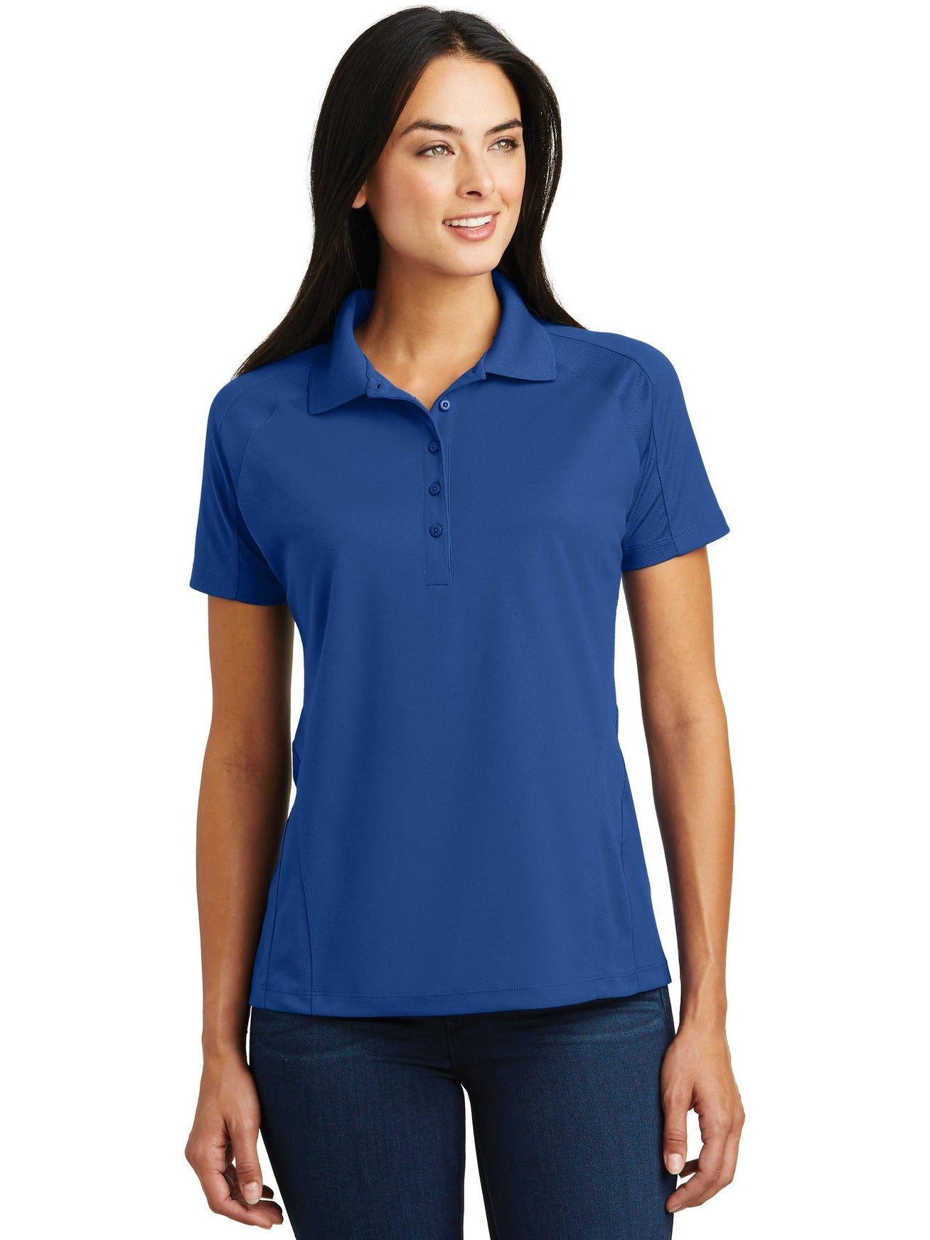  Sport-Tek Ladies Dri-Mesh Pro Polo-Regular-Sport-Tek-Royal-S-Thread Logic
