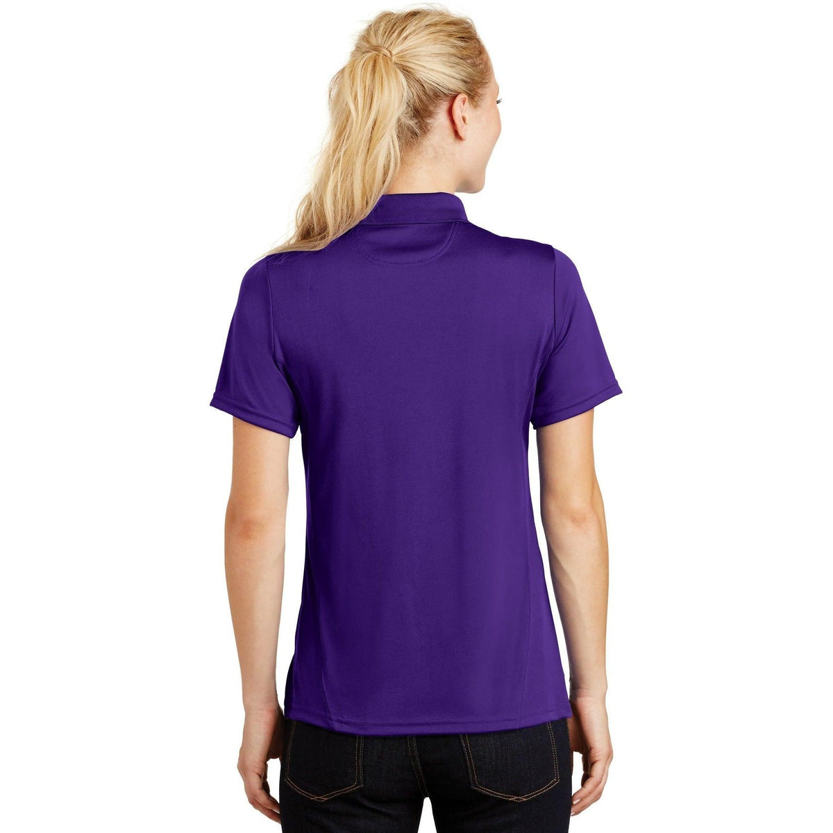 no-logo Sport-Tek Women's Dry Zone Raglan Accent Polo-Regular-Sport-Tek-Thread Logic