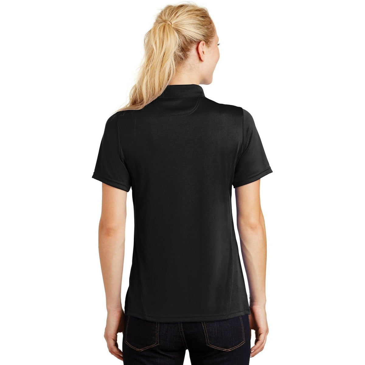 no-logo Sport-Tek Women's Dry Zone Raglan Accent Polo-Regular-Sport-Tek-Thread Logic