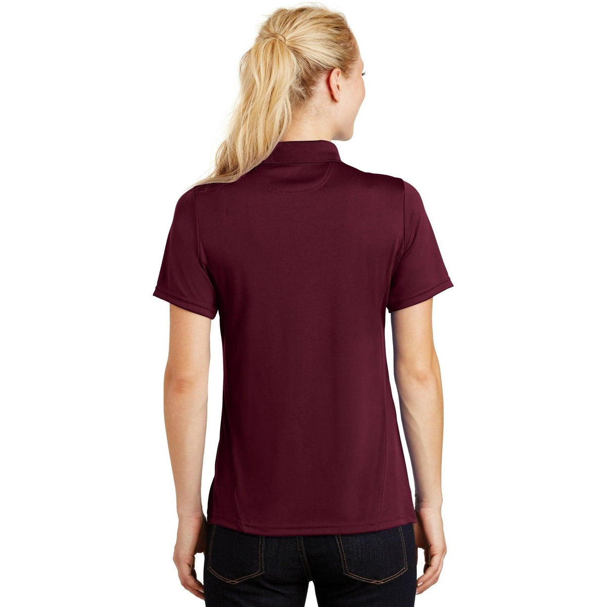 no-logo Sport-Tek Women's Dry Zone Raglan Accent Polo-Regular-Sport-Tek-Thread Logic