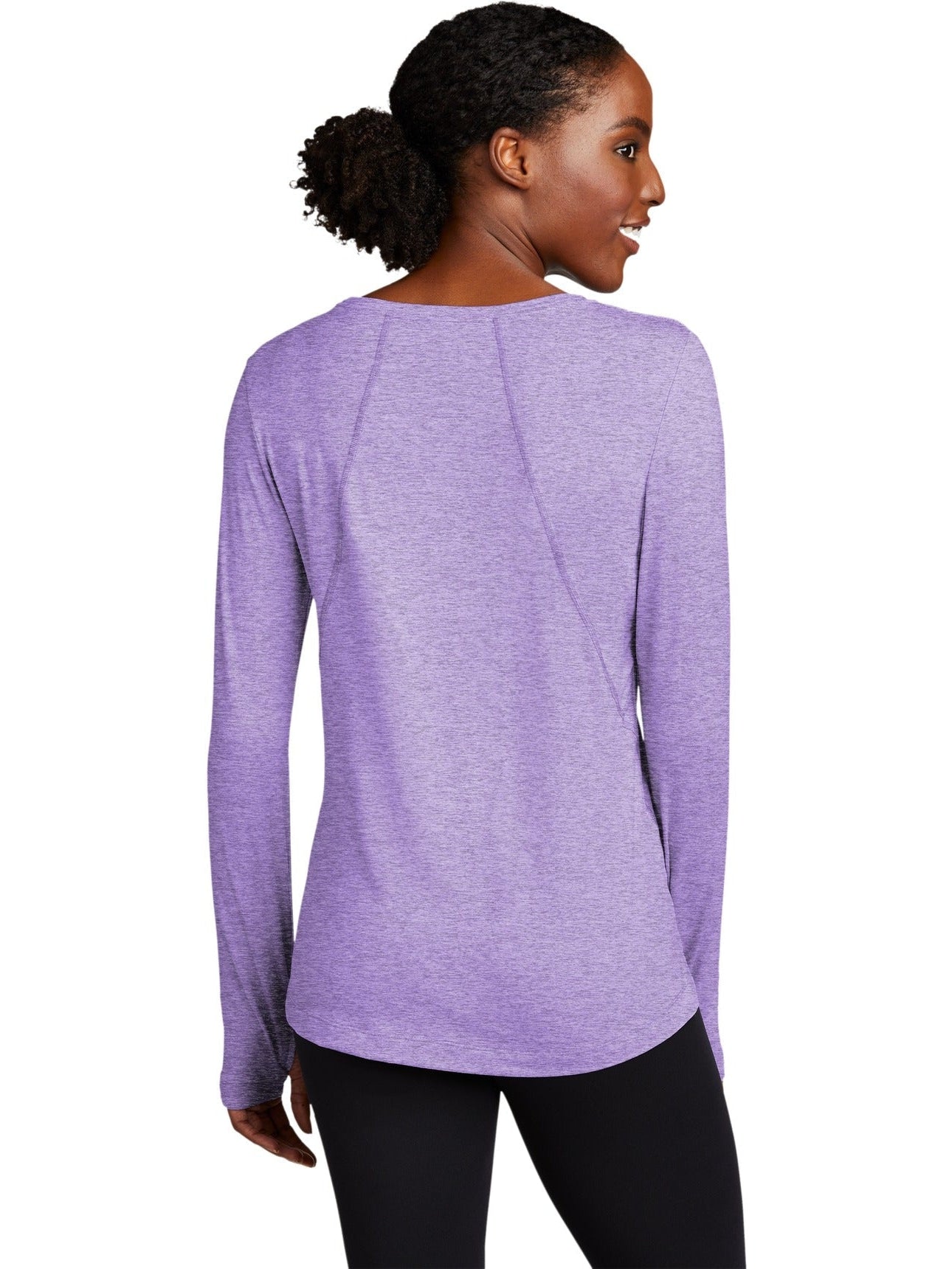 no-logo Sport-Tek Ladies Exchange 1.5 Long Sleeve Crew-Regular-Sport-Tek-Thread Logic