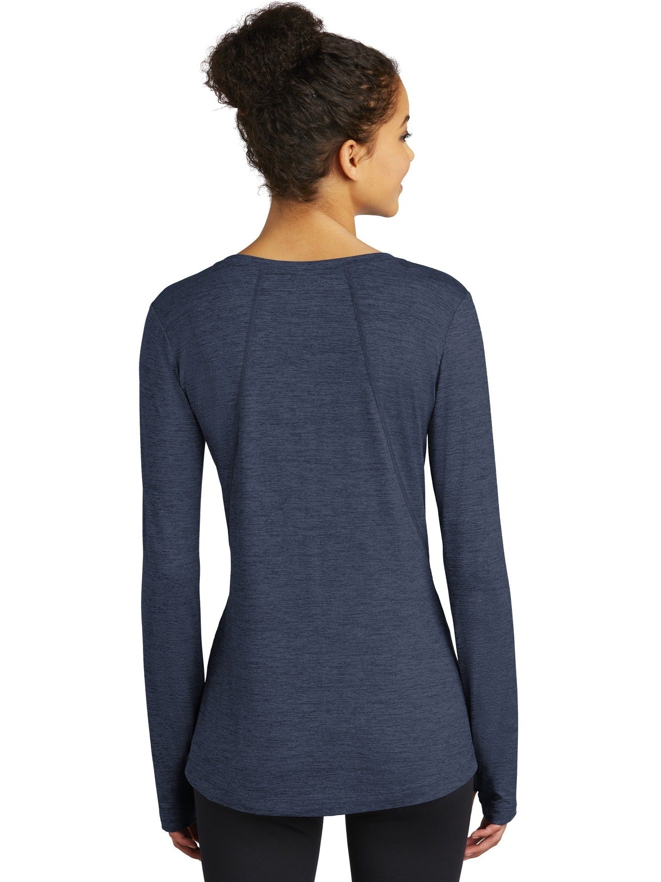no-logo Sport-Tek Ladies Exchange 1.5 Long Sleeve Crew-Regular-Sport-Tek-Thread Logic
