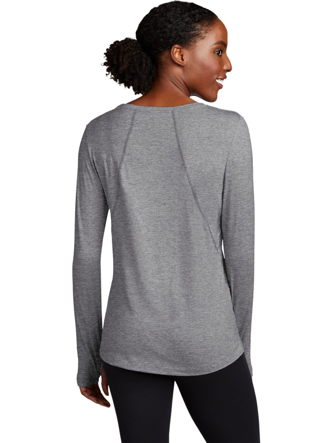 no-logo Sport-Tek Ladies Exchange 1.5 Long Sleeve Crew-Regular-Sport-Tek-Thread Logic