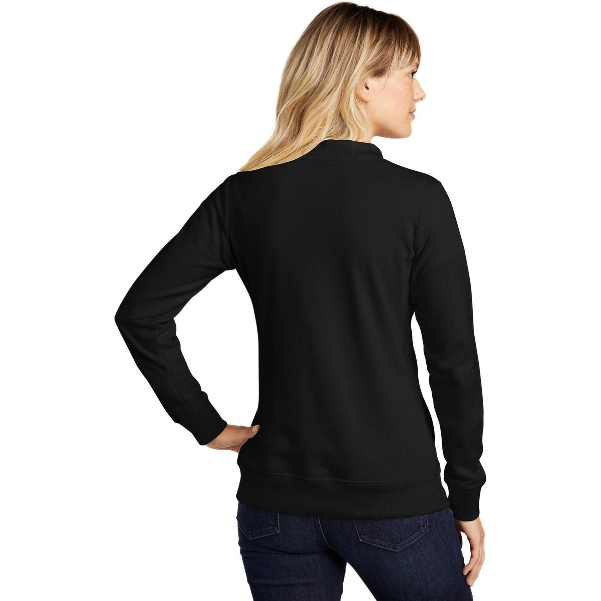 no-logo Sport-Tek Ladies Lightweight French Terry Bomber-Regular-Sport-Tek-Thread Logic