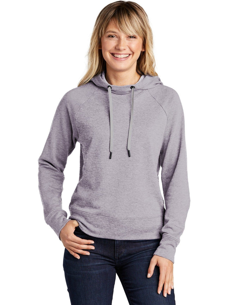  Sport-Tek Ladies Lightweight French Terry Pullover Hoodie-Regular-Sport-Tek-Heather Grey-S-Thread Logic