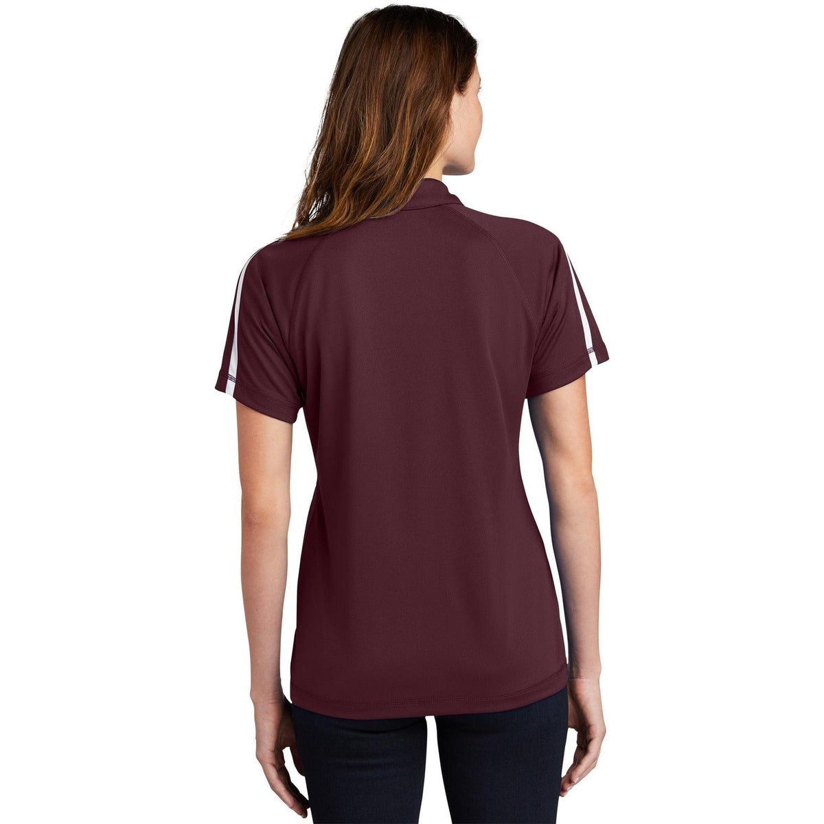 no-logo Sport-Tek Women's Micro-Mesh Colorblock Polo-Regular-Sport-Tek-Thread Logic