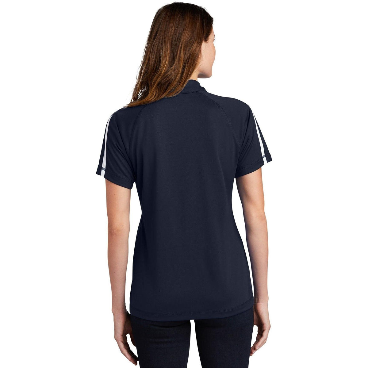 no-logo Sport-Tek Women's Micro-Mesh Colorblock Polo-Regular-Sport-Tek-Thread Logic