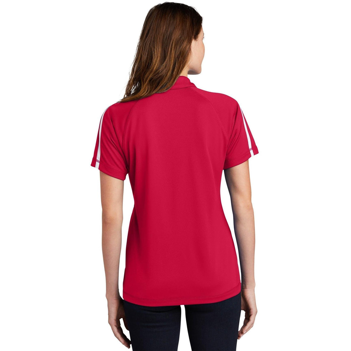 no-logo Sport-Tek Women's Micro-Mesh Colorblock Polo-Regular-Sport-Tek-Thread Logic