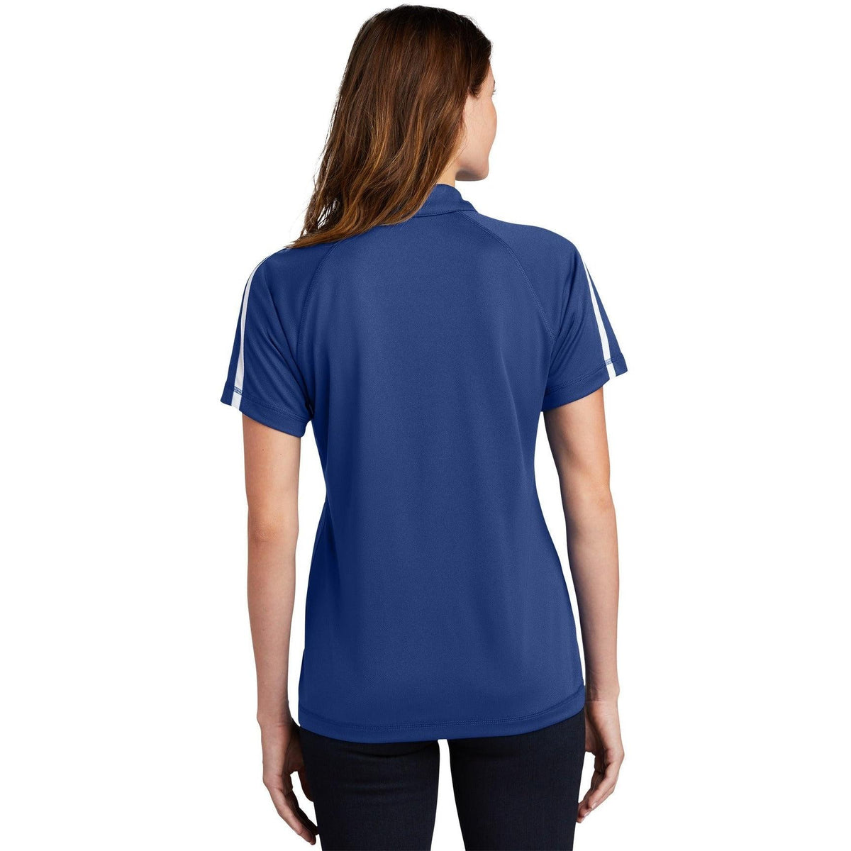 no-logo Sport-Tek Women's Micro-Mesh Colorblock Polo-Regular-Sport-Tek-Thread Logic