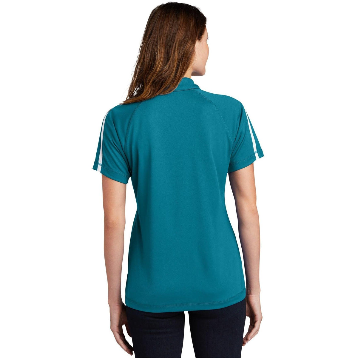 no-logo Sport-Tek Women's Micro-Mesh Colorblock Polo-Regular-Sport-Tek-Thread Logic