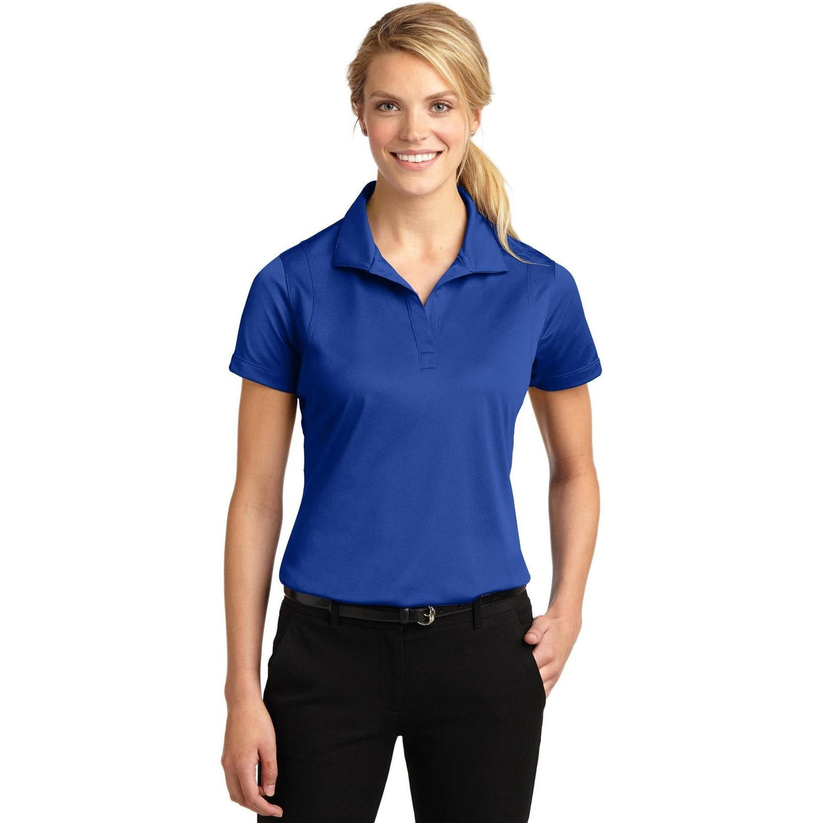 no-logo Sport-Tek Women's Micropique Sport-Wick Polo-Regular-Sport-Tek-True Royal-S-Thread Logic