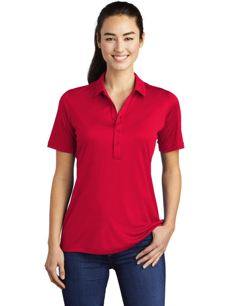  Sport-Tek Ladies Posi-UV Pro Polo-Regular-Sport-Tek-True Red-S-Thread Logic