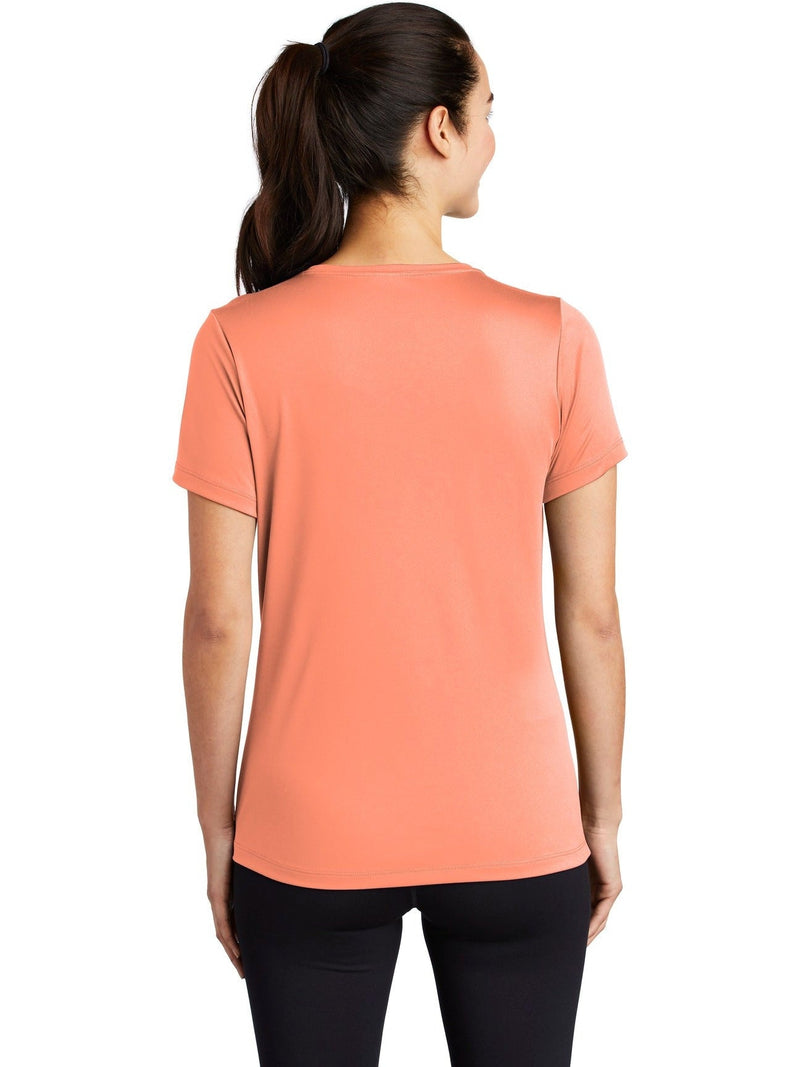 no-logo Sport-Tek Ladies Posi-Uv Pro Scoop Neck Tee-Active-Sport-Tek-Thread Logic