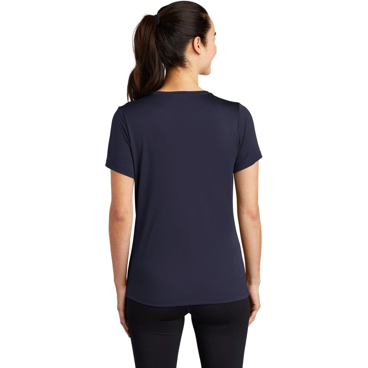 no-logo Sport-Tek Ladies Posi-Uv Pro Scoop Neck Tee-Active-Sport-Tek-Thread Logic