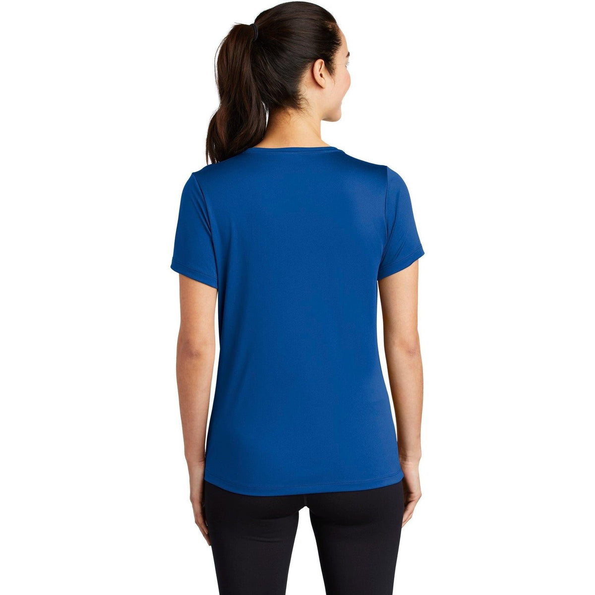 no-logo Sport-Tek Ladies Posi-Uv Pro Scoop Neck Tee-Active-Sport-Tek-Thread Logic