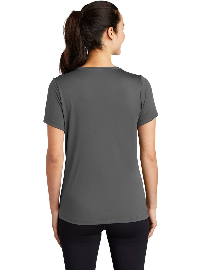 no-logo Sport-Tek Ladies Posi-Uv Pro Scoop Neck Tee-Active-Sport-Tek-Thread Logic