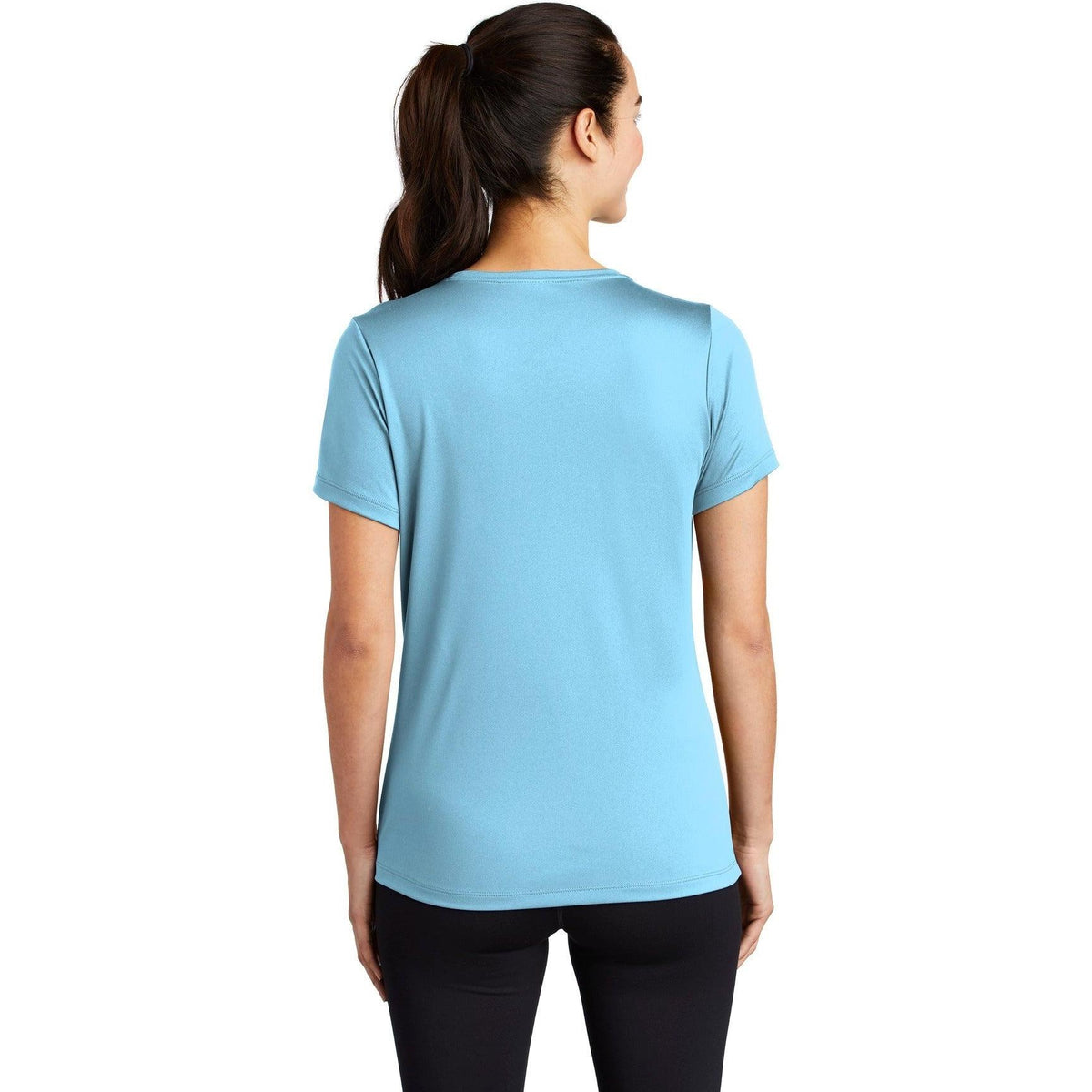 no-logo Sport-Tek Ladies Posi-Uv Pro Scoop Neck Tee-Active-Sport-Tek-Thread Logic