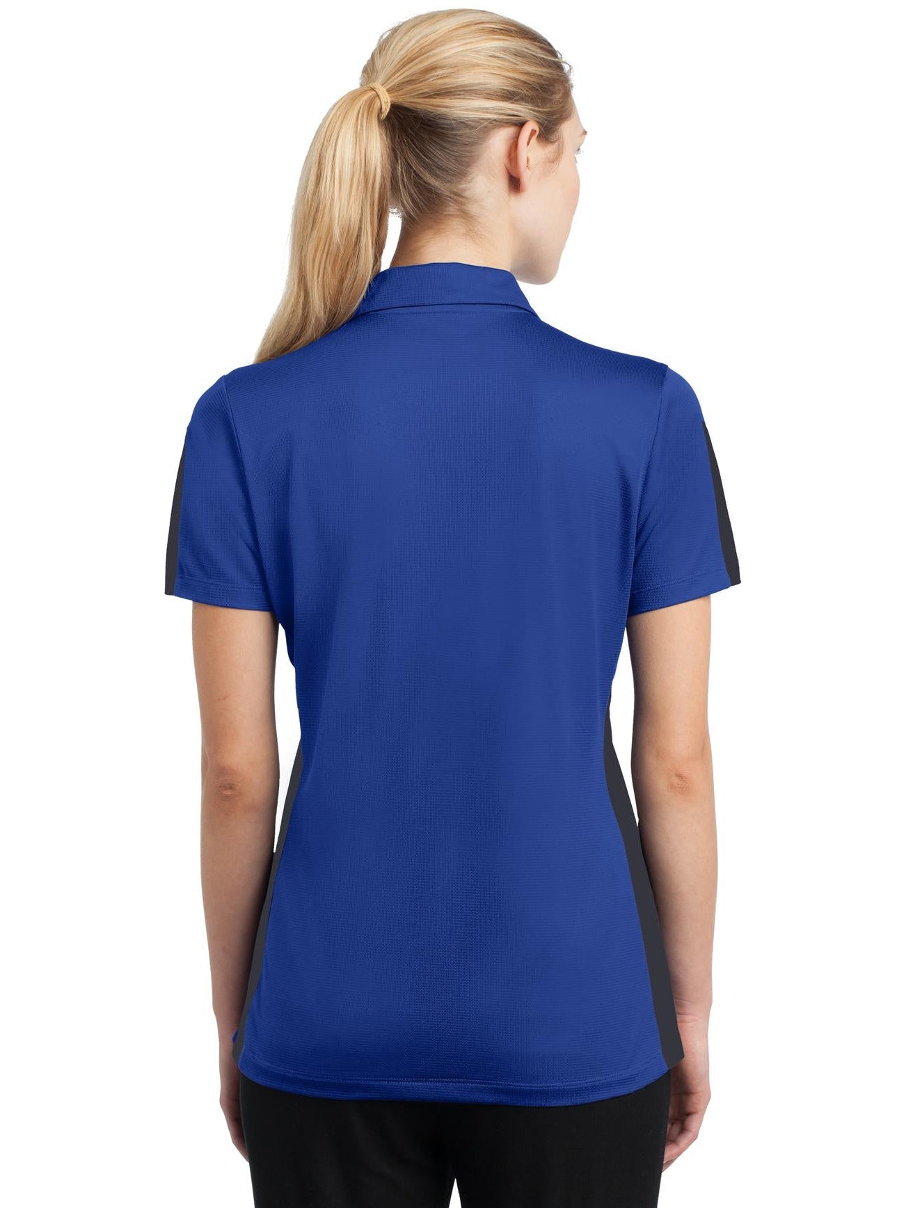 no-logo Sport-Tek Ladies PosiCharge Active Textured Colorblock Polo-Active-Sport-Tek-Thread Logic