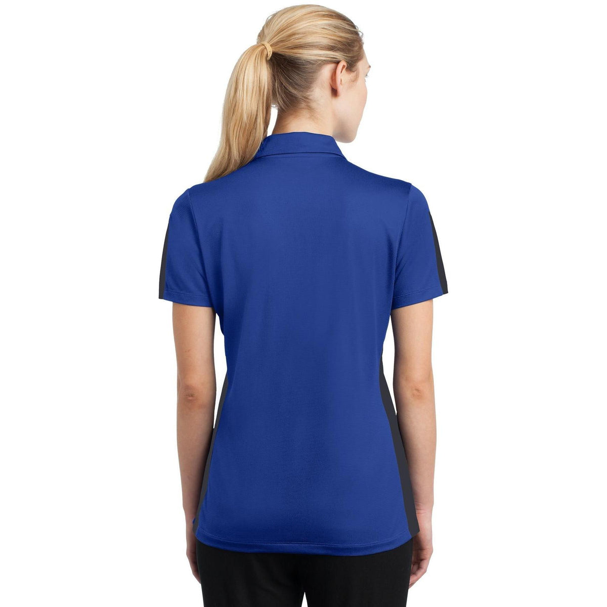 no-logo Sport-Tek Ladies PosiCharge Active Textured Colorblock Polo-Active-Sport-Tek-Thread Logic