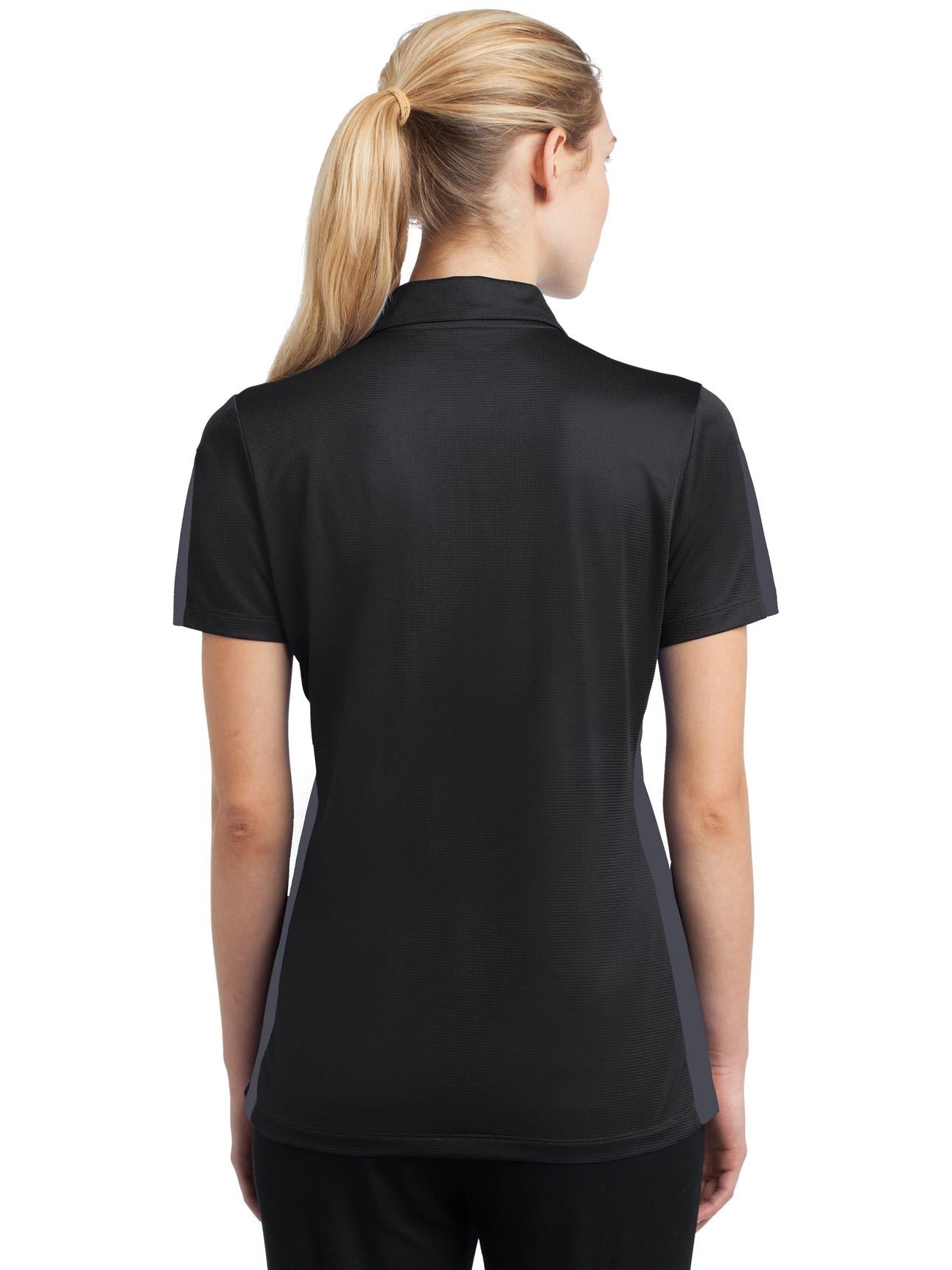 no-logo Sport-Tek Ladies PosiCharge Active Textured Colorblock Polo-Active-Sport-Tek-Thread Logic