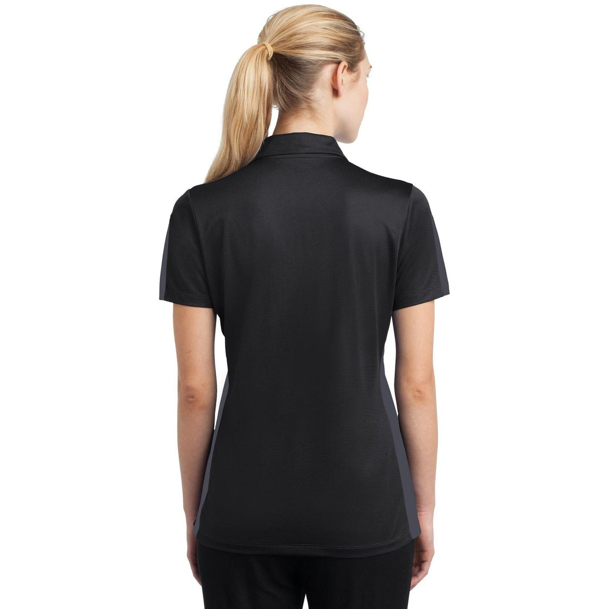 no-logo Sport-Tek Ladies PosiCharge Active Textured Colorblock Polo-Active-Sport-Tek-Thread Logic