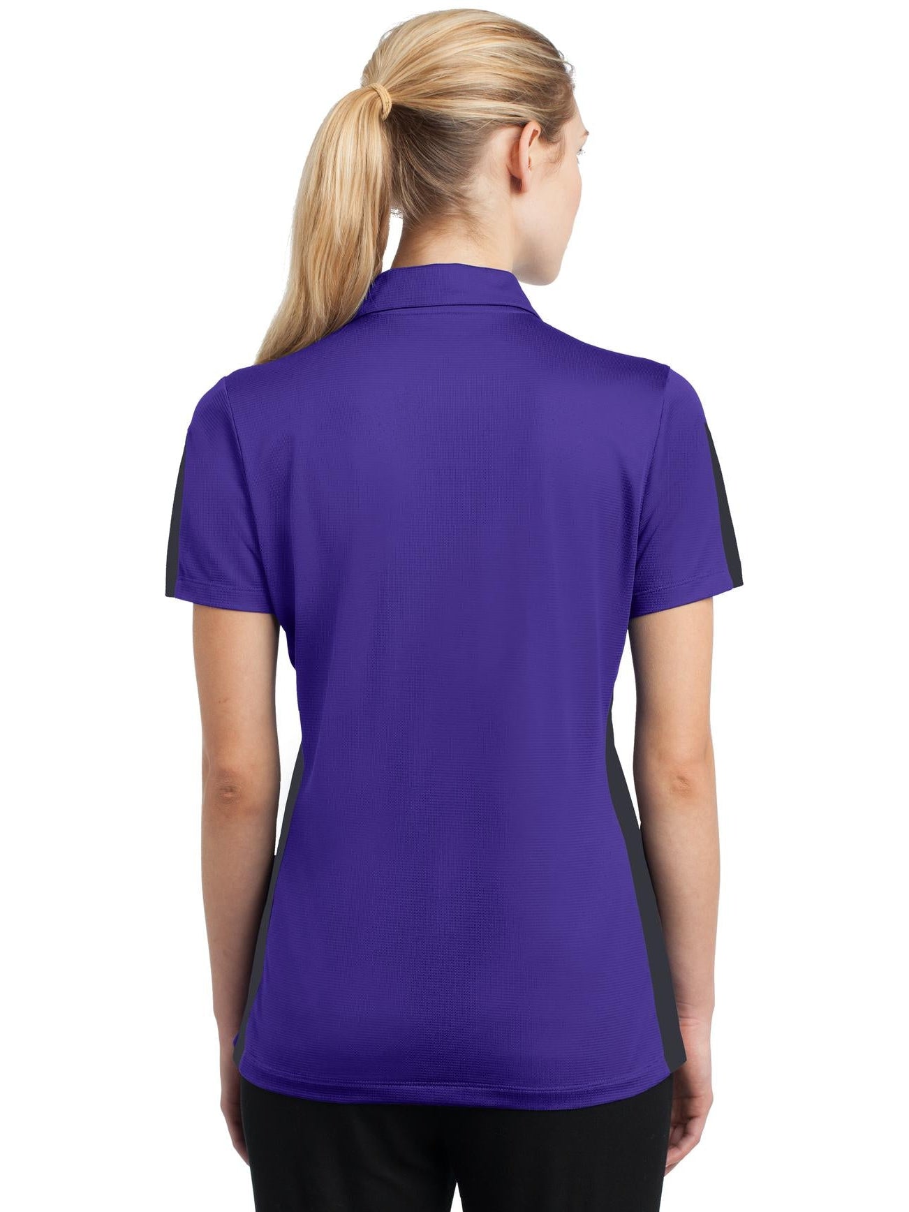 no-logo Sport-Tek Ladies PosiCharge Active Textured Colorblock Polo-Active-Sport-Tek-Thread Logic
