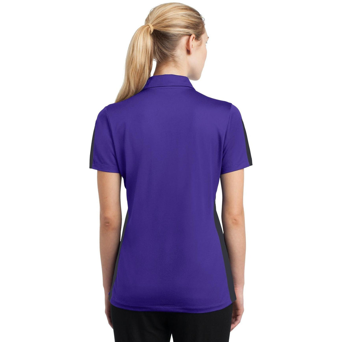 no-logo Sport-Tek Ladies PosiCharge Active Textured Colorblock Polo-Active-Sport-Tek-Thread Logic