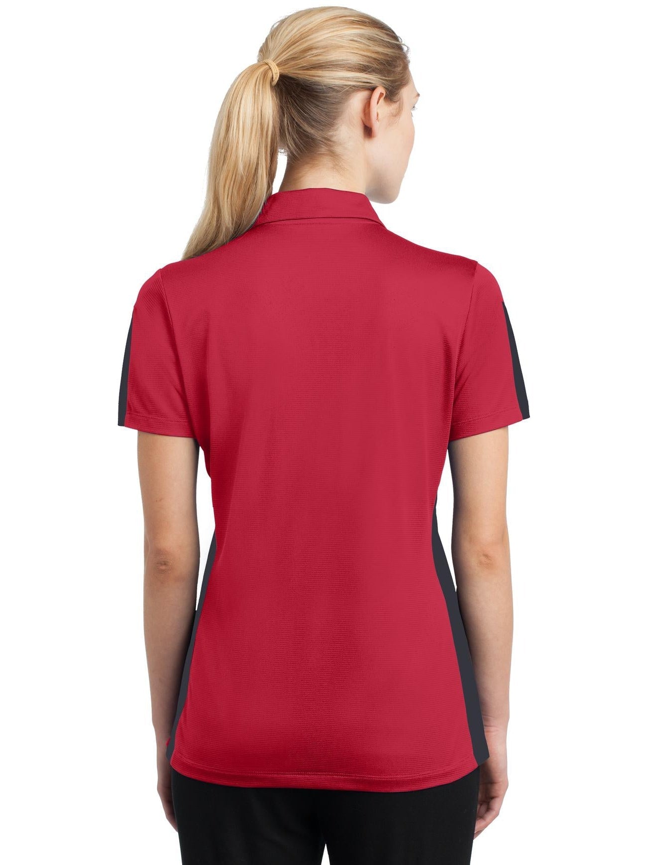 no-logo Sport-Tek Ladies PosiCharge Active Textured Colorblock Polo-Active-Sport-Tek-Thread Logic