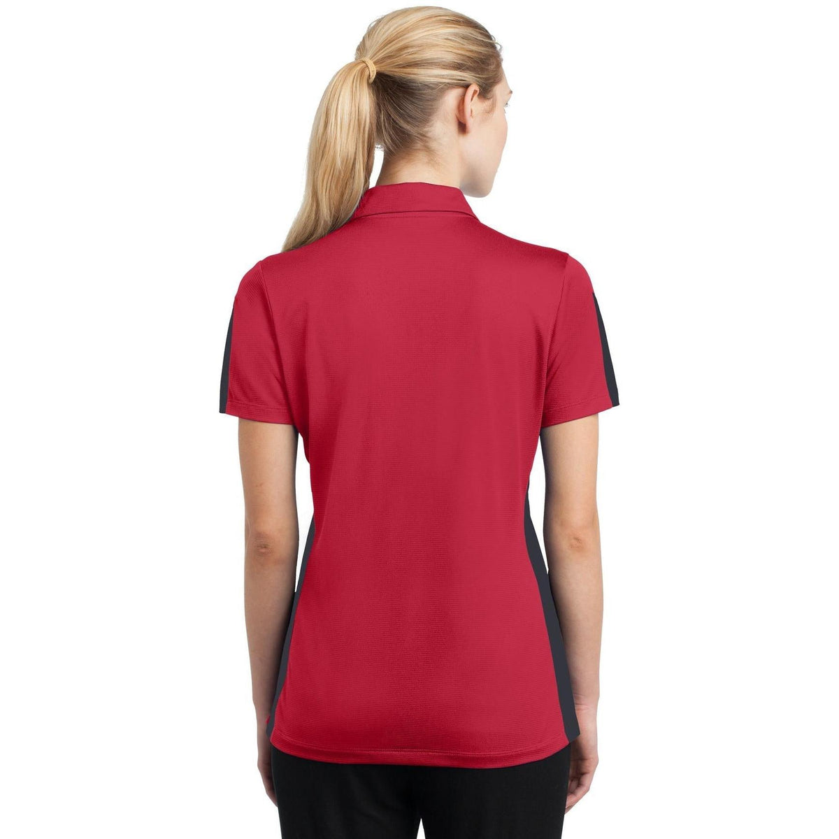 no-logo Sport-Tek Ladies PosiCharge Active Textured Colorblock Polo-Active-Sport-Tek-Thread Logic
