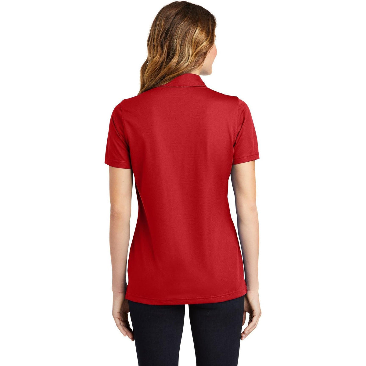 no-logo Sport-Tek Ladies PosiCharge Active Textured Polo-Regular-Sport-Tek-Thread Logic