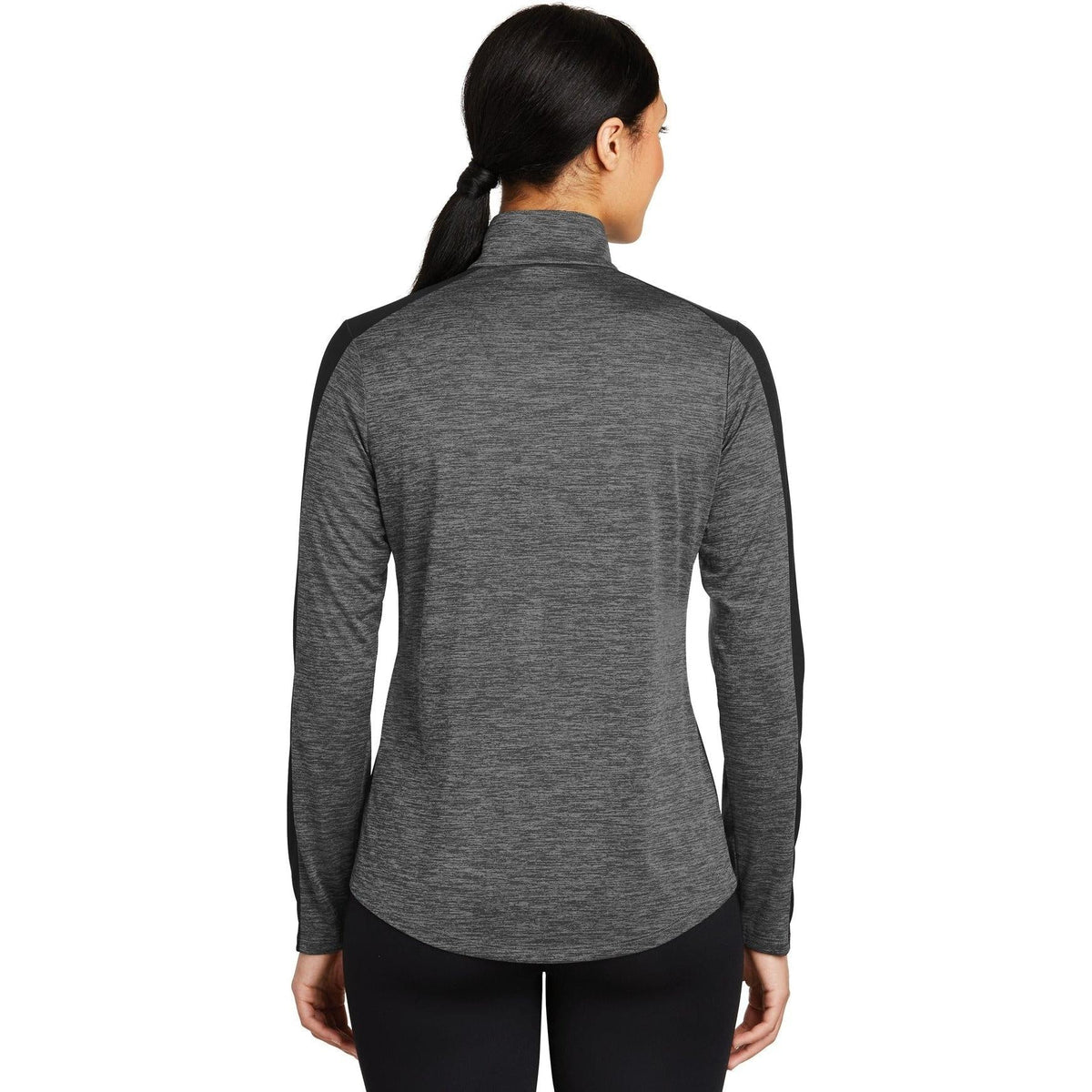 no-logo Sport-Tek Women's PosiCharge Electric Heather Colorblock 1/4-Zip Pullover-Quarter Zips-Sport-Tek-Thread Logic