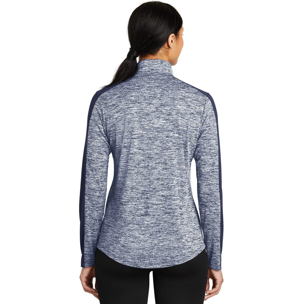 no-logo Sport-Tek Women's PosiCharge Electric Heather Colorblock 1/4-Zip Pullover-Quarter Zips-Sport-Tek-Thread Logic