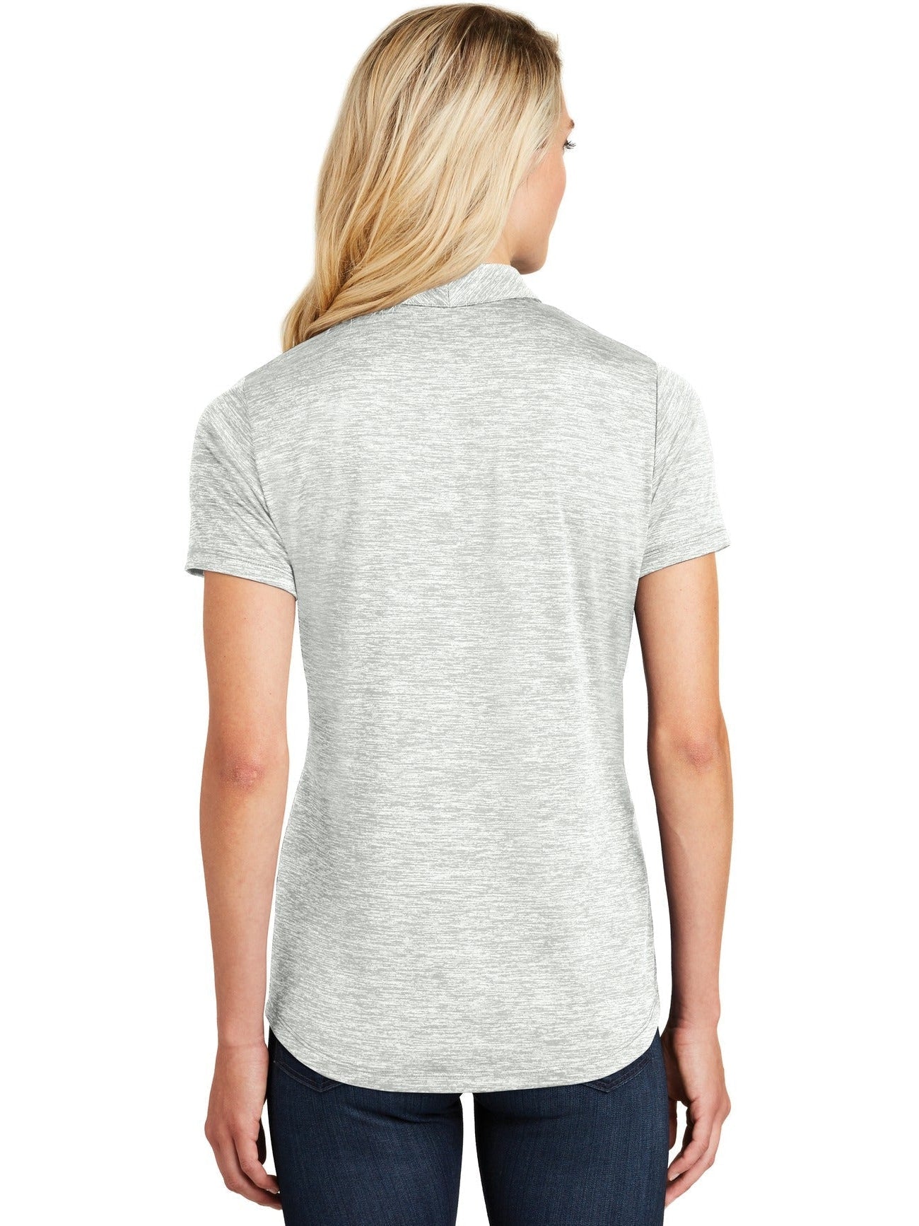 no-logo Sport-Tek Ladies PosiCharge Electric Heather Polo-Regular-Sport-Tek-Thread Logic