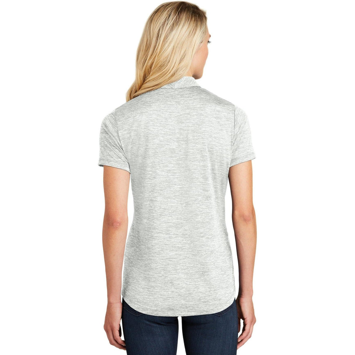 no-logo Sport-Tek Women's PosiCharge Electric Heather Polo-Regular-Sport-Tek-Thread Logic