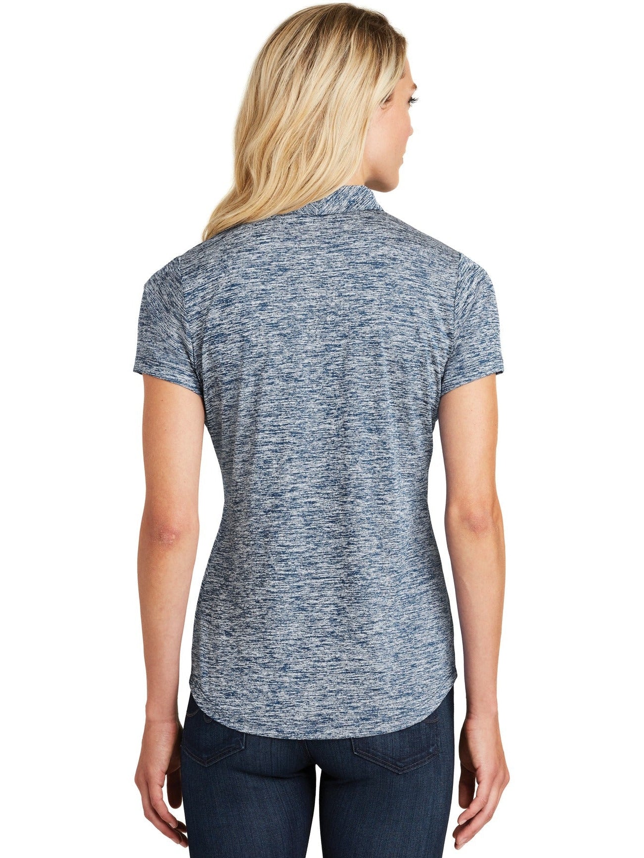 no-logo Sport-Tek Ladies PosiCharge Electric Heather Polo-Regular-Sport-Tek-Thread Logic